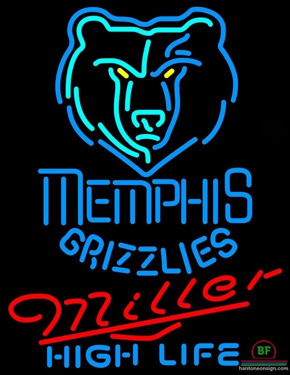Custom Miller High Life Memphis Grizzlies Neon Sign NBA Teams Neon Light