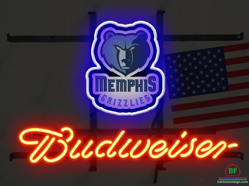 Custom Budweiser Memphis Grizzlies Neon Sign NBA Teams Neon Light