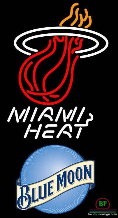 Custom Blue Moon Miami Heat Neon Sign NBA Teams Neon Light