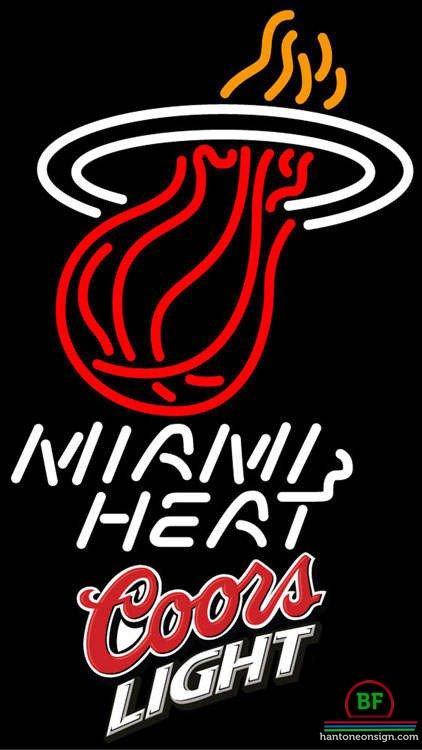 Custom Coors Light Miami Heat Neon Sign NBA Teams Neon Light