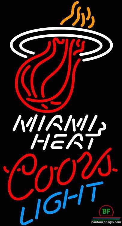 Custom Coors Light Miami Heat Neon Sign NBA Teams Neon Light