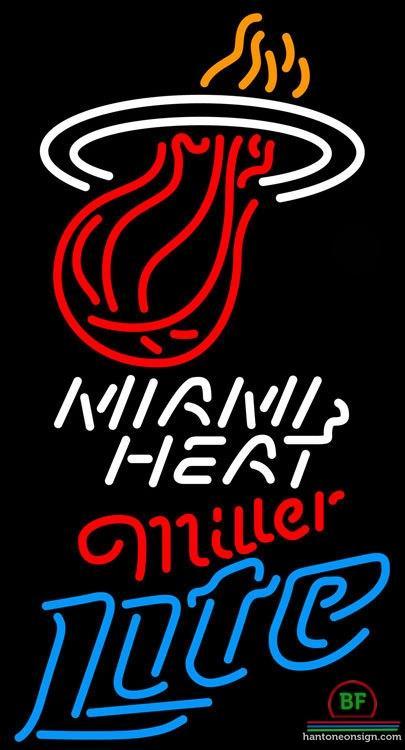 Custom Miller Lite Miami Heat Neon Sign NBA Teams Neon Light