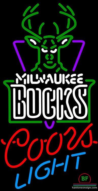 Custom Coors Light Milwaukee Bucks Neon Sign NBA Teams Neon Light