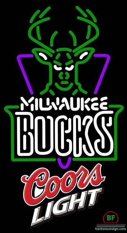Custom Coors Light Milwaukee Bucks Neon Sign NBA Teams Neon Light