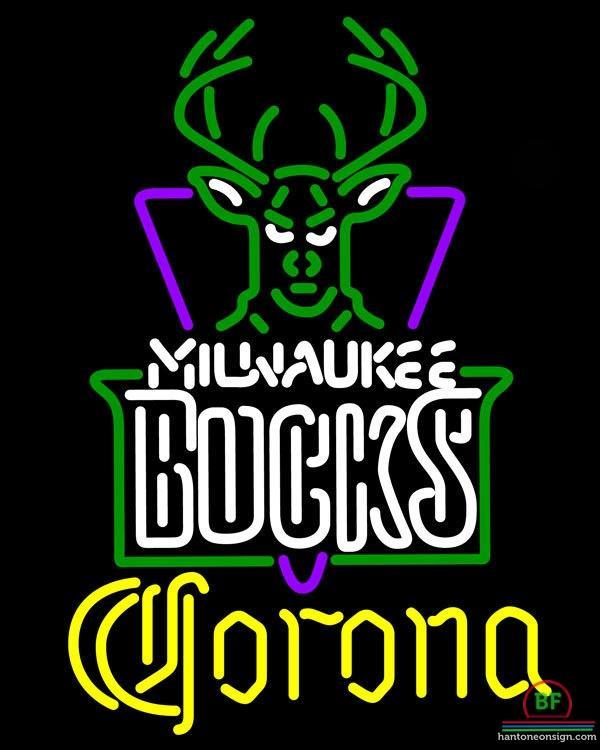 Custom Corona Milwaukee Bucks Neon Sign NBA Teams Neon Light