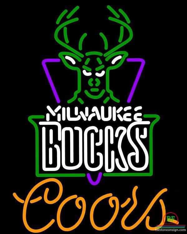 Custom Coors Light Milwaukee Bucks Neon Sign NBA Teams Neon Light