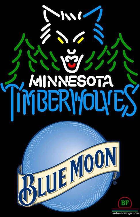 Custom Blue Moon Minnesota Timber Neon Sign NBA Teams Neon Light