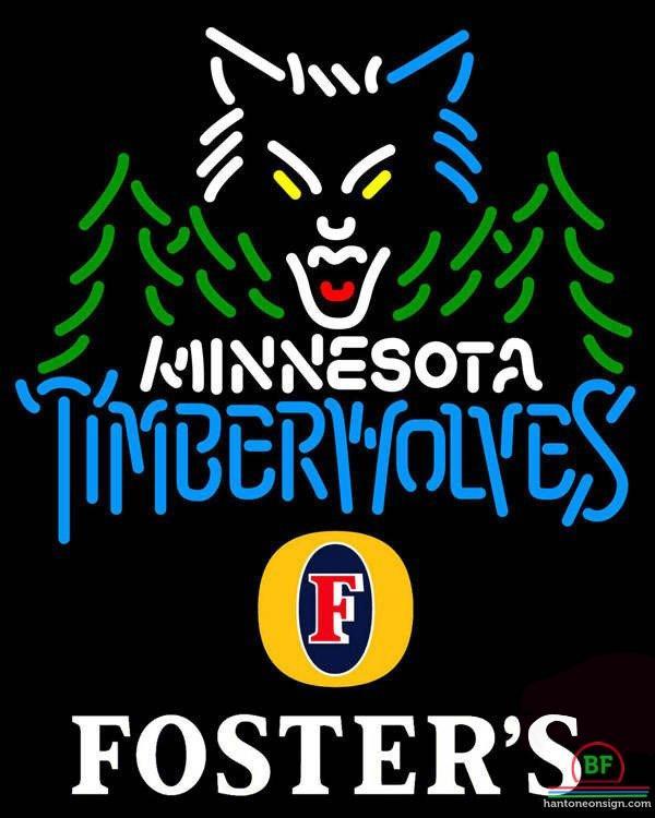 Custom Fosters Minnesota Timber Neon Sign NBA Teams Neon Light
