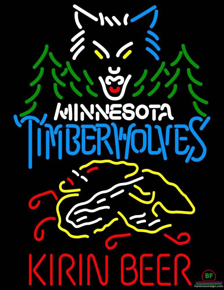Custom Kirin Beer Minnesota Timber Neon Sign NBA Teams Neon Light