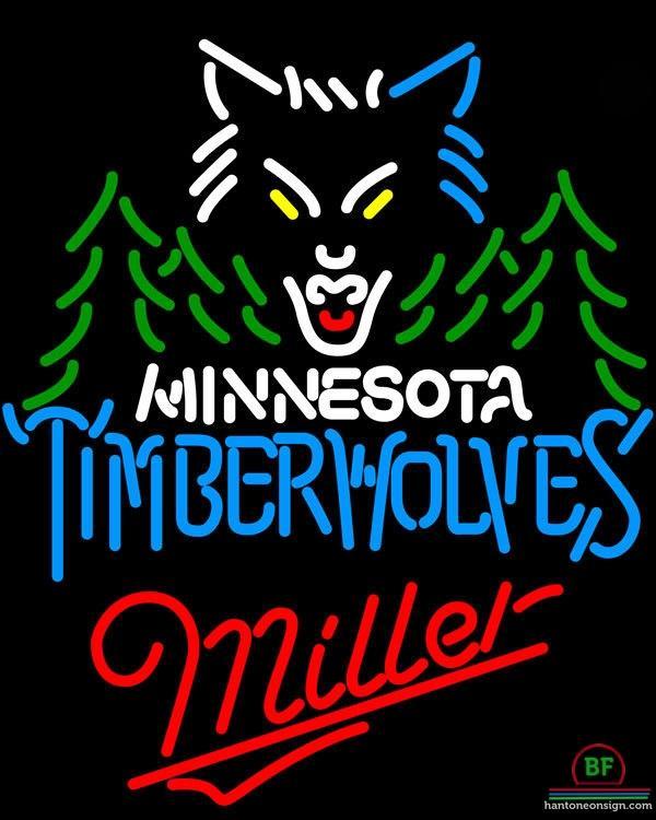 Custom Miller Minnesota Timber Neon Sign NBA Teams Neon Light