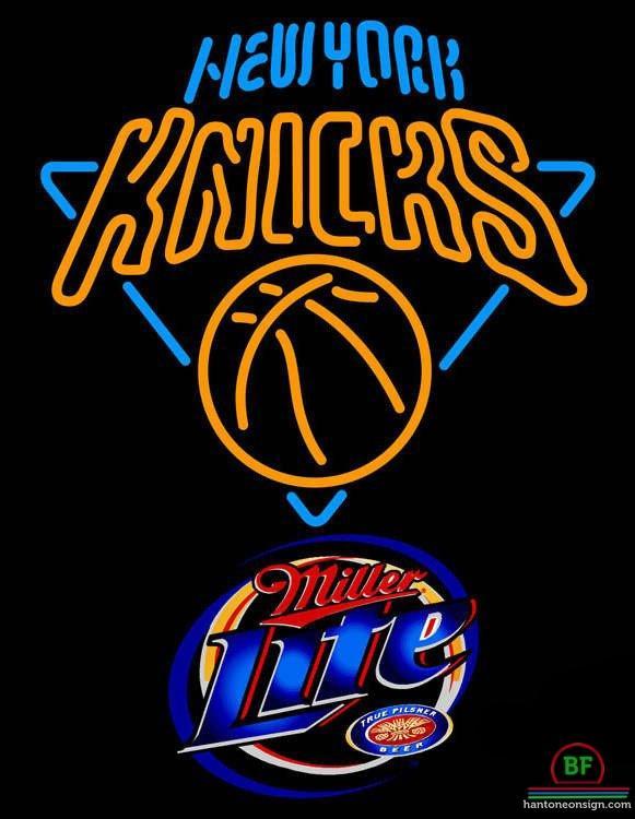 Custom Miller Lite New York Knicks Neon Sign NBA Teams Neon Light