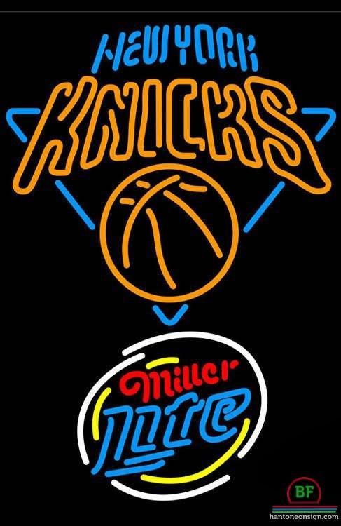 Custom Miller Lite New York Knicks Neon Sign NBA Teams Neon Light