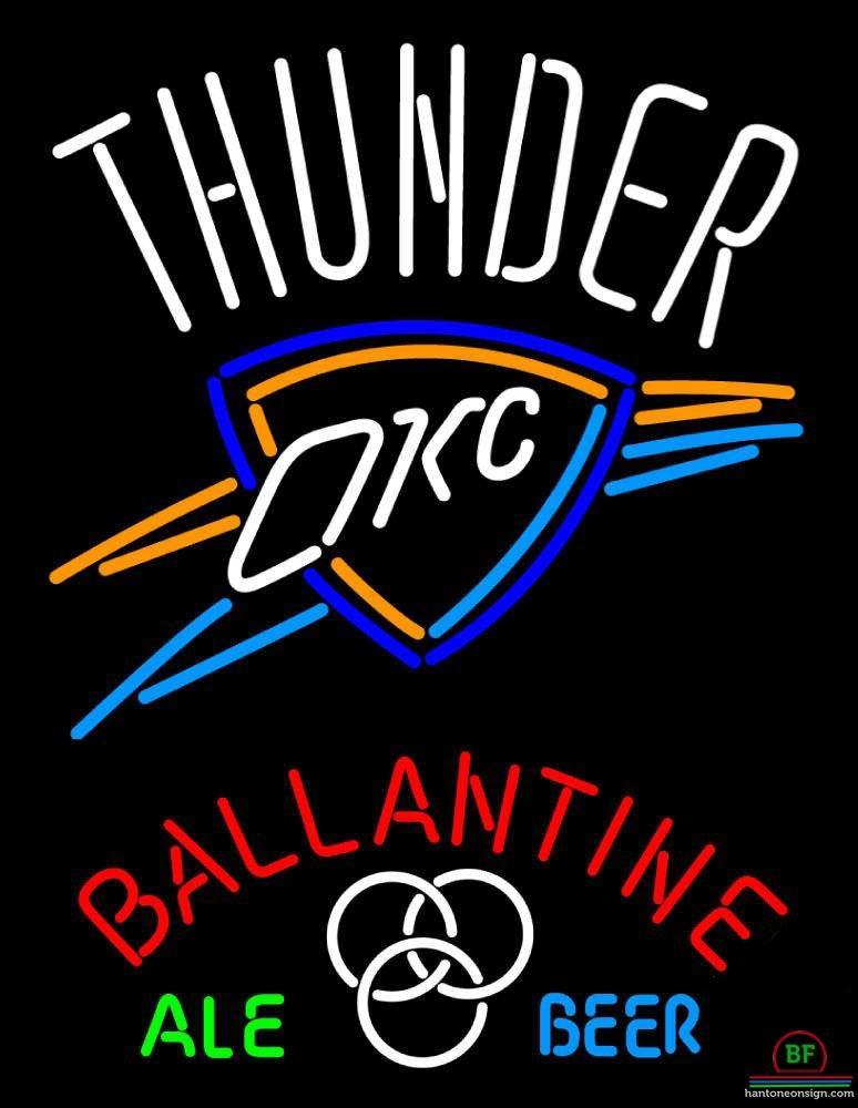 Custom Ballantine Oklahoma City Thunder Neon Sign NBA Teams Neon Light