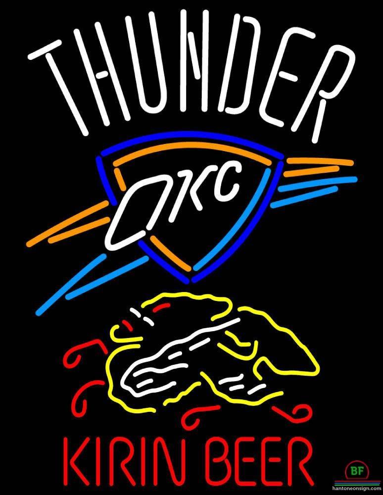 Custom Kirin Beer Oklahoma City Thunder Neon Sign NBA Teams Neon Light