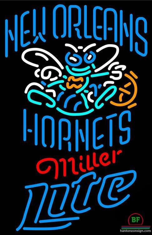 Custom Miller Lite Orleans Hornets Neon Sign NBA Teams Neon Light
