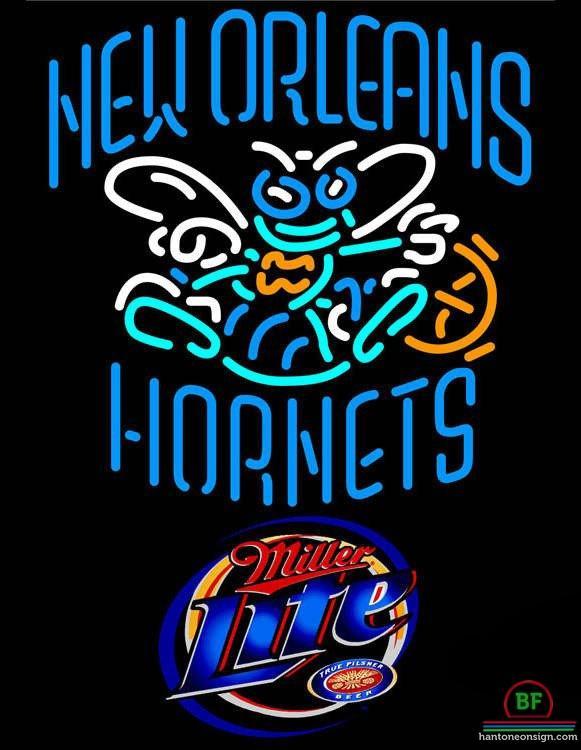 Custom Miller Lite Orleans Hornets Neon Sign NBA Teams Neon Light