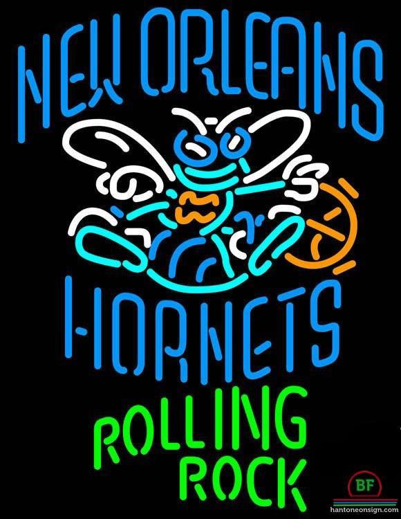 Custom Rolling Rock Orleans Hornets Neon Sign NBA Teams Neon Light
