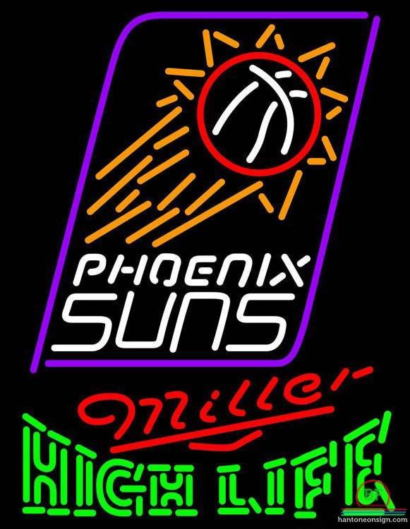 Custom Miller High Life Phoenix Suns Neon Sign NBA Teams Neon Light