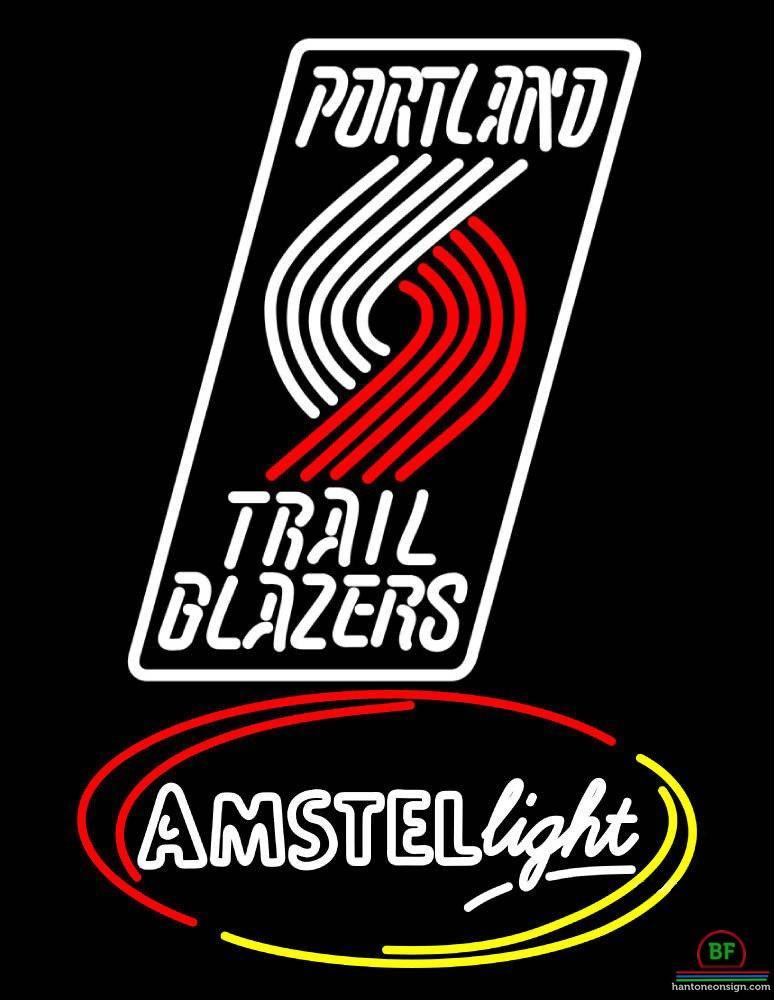 Custom Amstel Light Portland Trail Blazers Neon Sign NBA Teams Neon Light