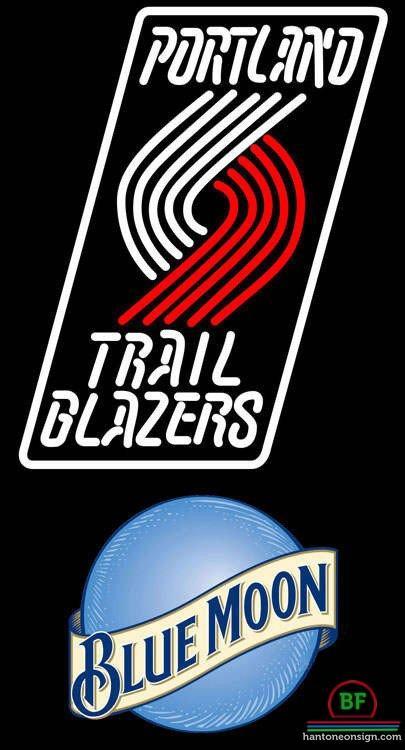 Custom Blue Moon Portland Trail Blazers Neon Sign NBA Teams Neon Light
