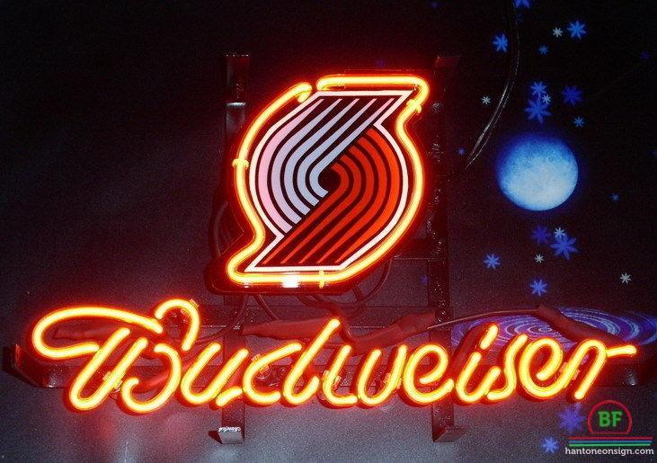Custom Budweiser Portland Trail Blazers Neon Sign NBA Teams Neon Light