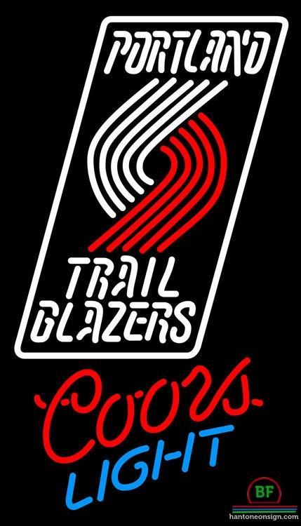 Custom Coors Light Portland Trail Blazers Neon Sign NBA Teams Neon Light