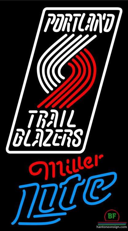 Custom Miller Lite Portland Trail Blazers Neon Sign NBA Teams Neon Light