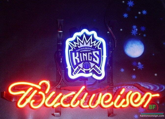 Custom Budweiser Sacramento Kings Neon Sign NBA Teams Neon Light