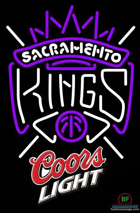 Custom Coors Light Sacramento Kings Neon Sign NBA Teams Neon Light