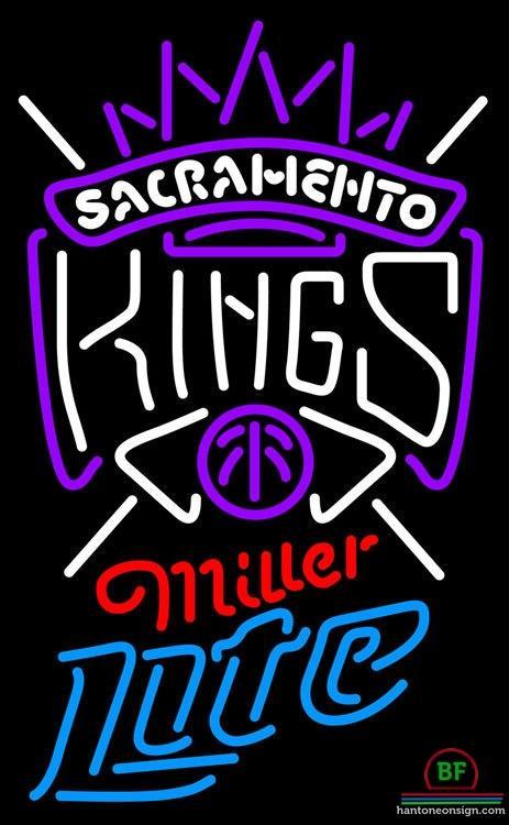 Custom Miller Lite Sacramento Kings Neon Sign NBA Teams Neon Light