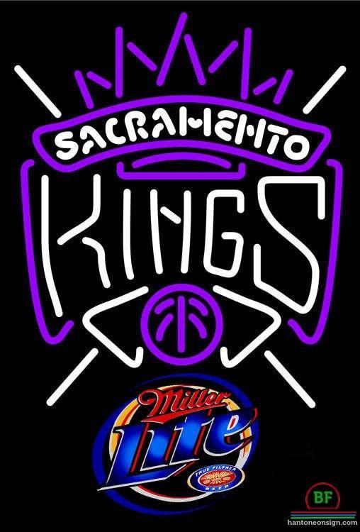 Custom Miller Lite Sacramento Kings Neon Sign NBA Teams Neon Light