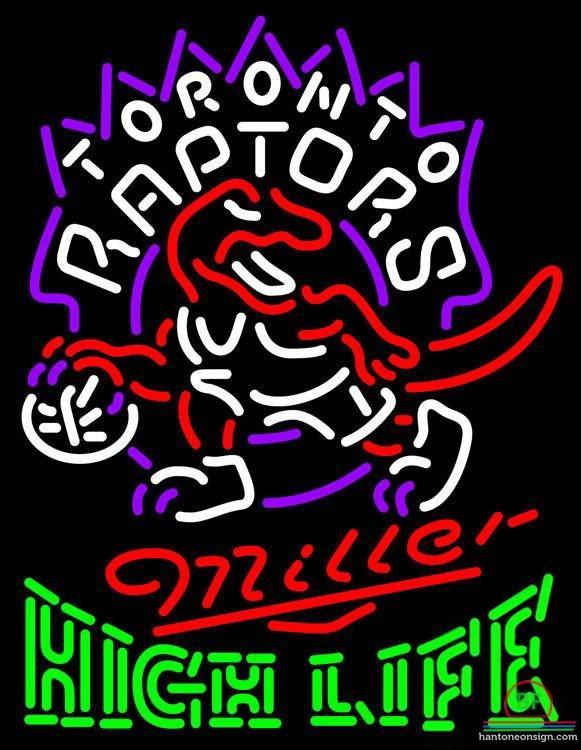 Custom Miller High Life Toronto Raptors Neon Sign NBA Teams Neon Light