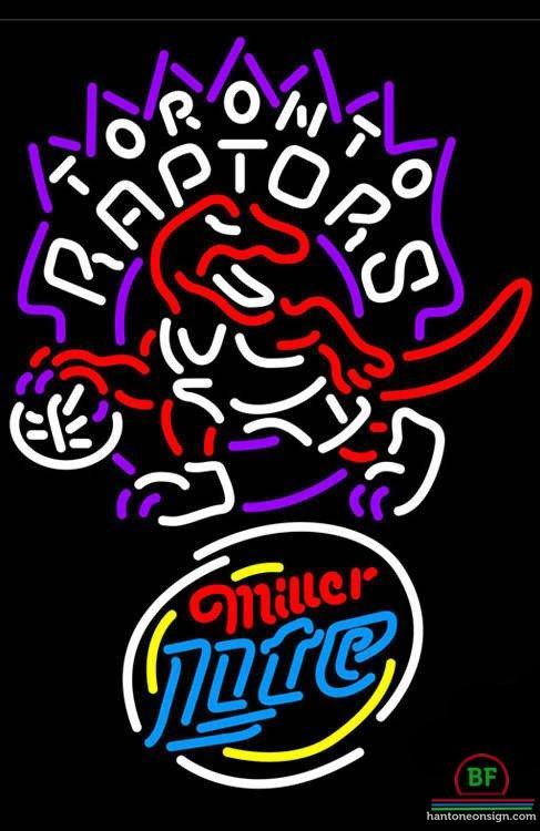 Custom Miller Lite Toronto Raptors Neon Sign NBA Teams Neon Light