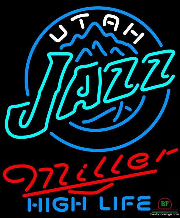 Custom Miller High Life Utah Jazz Neon Sign NBA Teams Neon Light