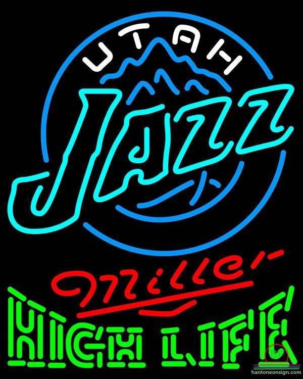 Custom Miller High Life Utah Jazz Neon Sign NBA Teams Neon Light