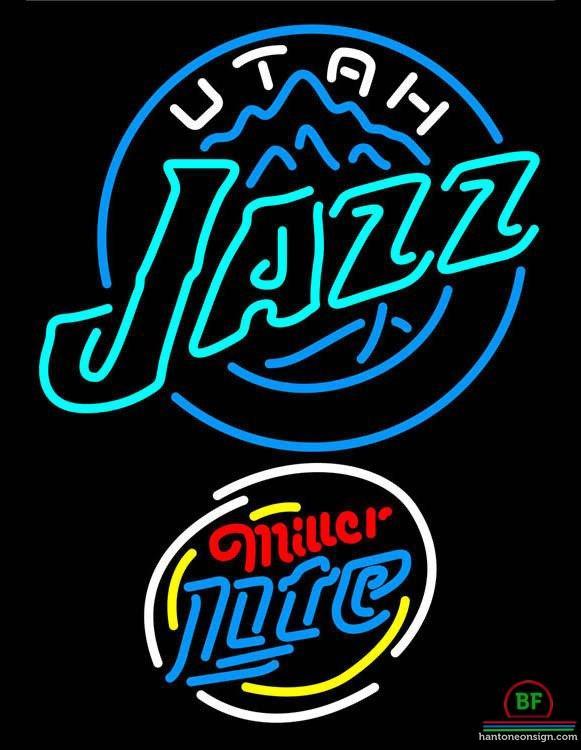 Custom Miller Lite Utah Jazz Neon Sign NBA Teams Neon Light