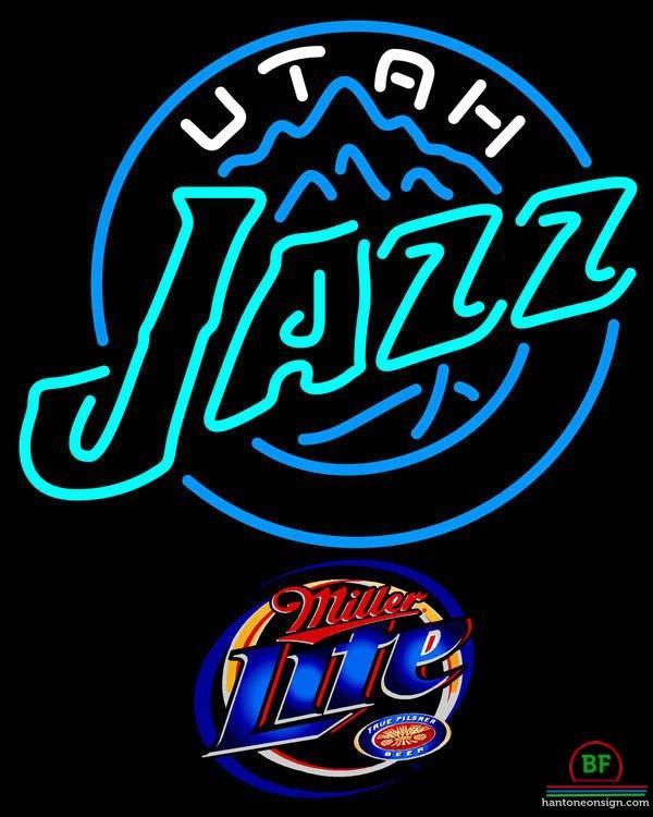 Custom Miller Lite Utah Jazz Neon Sign NBA Teams Neon Light