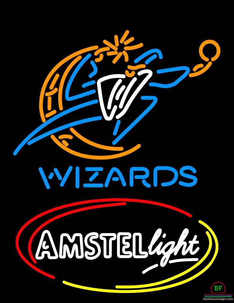 Custom Amstel Light Washington Wizards Neon Sign NBA Teams Neon Light