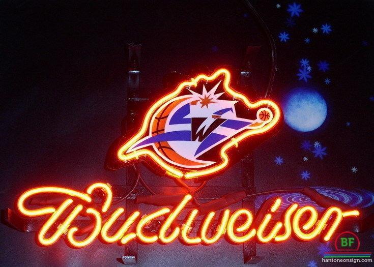 Custom Budweiser Washington Wizards Neon Sign NBA Teams Neon Light