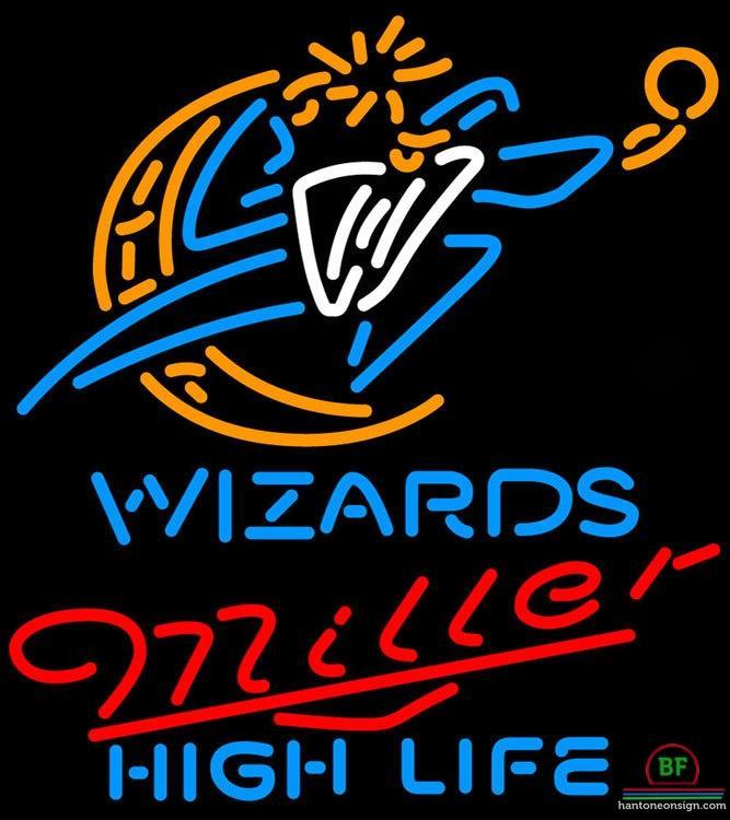 Custom Miller High Life Washington Wizards Neon Sign NBA Teams Neon Light