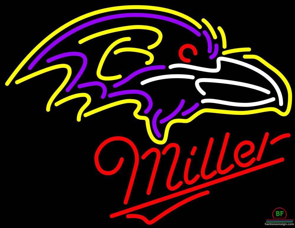 Custom Miller Baltimore Ravens Neon Sign NFL Teams Neon Light