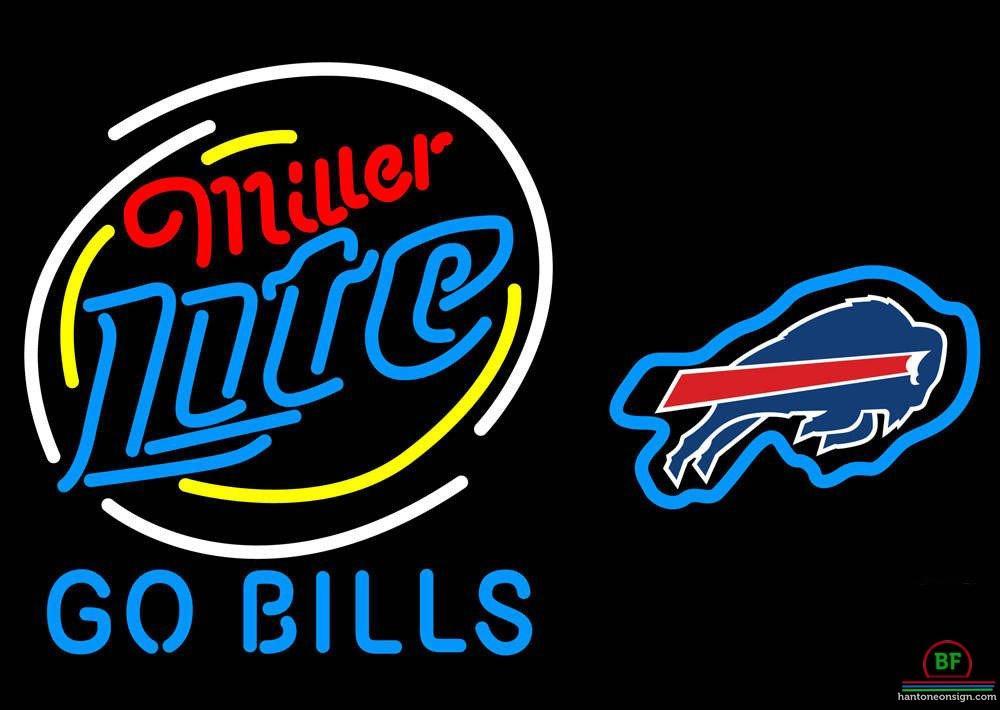 Custom Miller Lite Buffalo Bills Neon Sign NFL Teams Neon Light