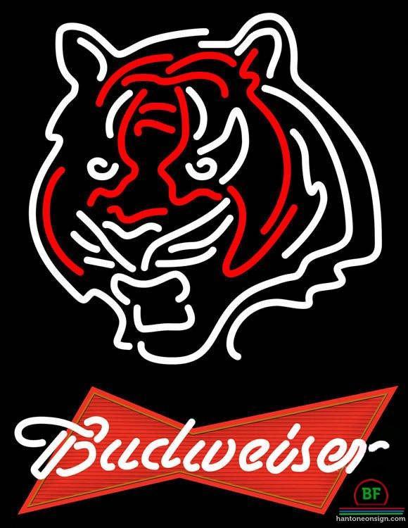 Custom Budweiser Cincinnati Bengals Neon Sign NFL Teams Neon Light