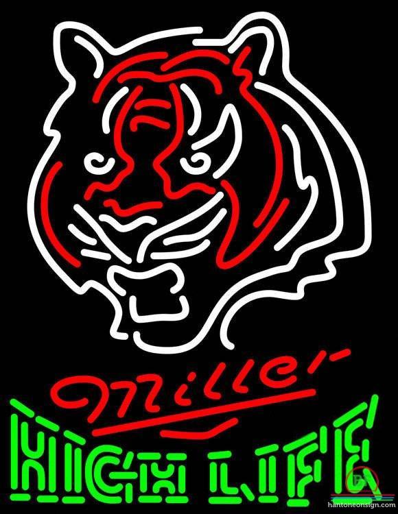 Custom Miller High Life Cincinnati Bengals Neon Sign NFL Teams Neon Light