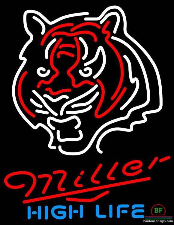 Custom Miller High Life Cincinnati Bengals Neon Sign NFL Teams Neon Light