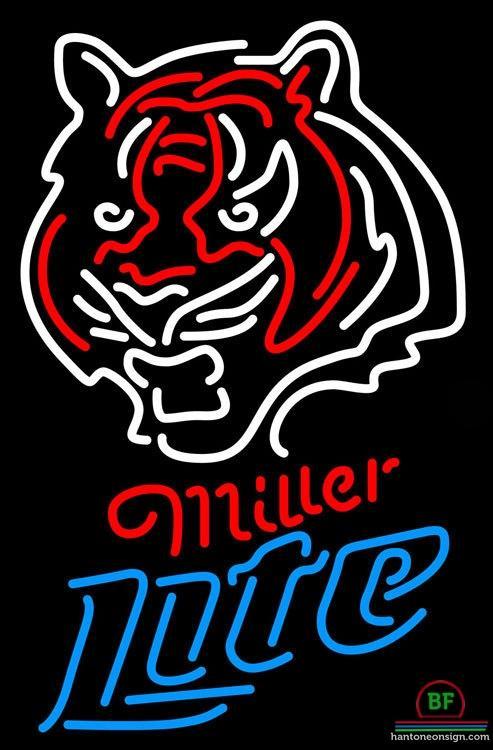 Custom Miller Lite Cincinnati Bengals Neon Sign NFL Teams Neon Light