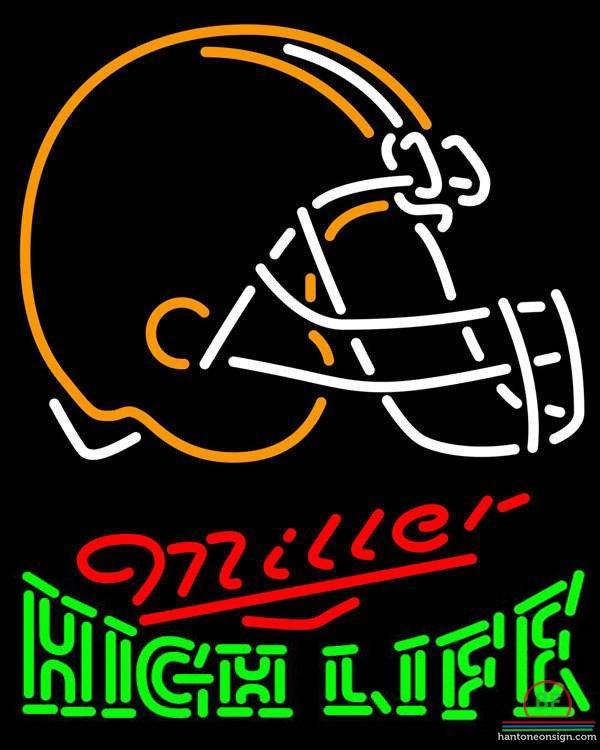 Custom Miller High Life Cleveland Browns Neon Sign NFL Teams Neon Light