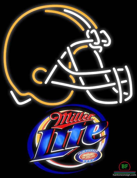 Custom Miller Lite Cleveland Browns Neon Sign NFL Teams Neon Light