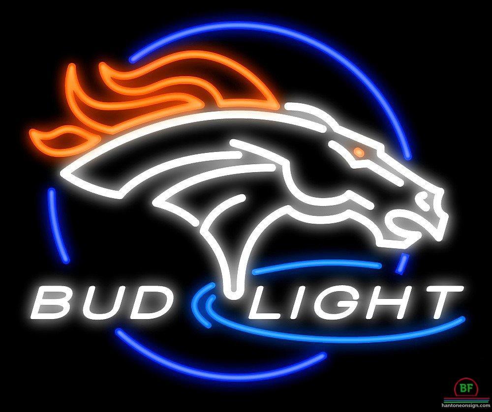 Custom Bud Light Denver Broncos Neon Sign NFL Teams Neon Light