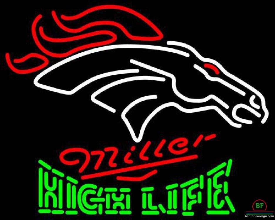 Custom Miller High Life Denver Broncos Neon Sign NFL Teams Neon Light